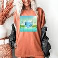 Frutiger Aero Y2k Aesthetic Palm Trees Cyber Beach World Women's Comfort Colors T-Shirt Yam Frutiger Aero Y2k Aesthetic Palm Trees Cyber Beach World Women's Comfort Colors T-Shirt Yam