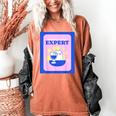 Fun Cute Introvert Cat Character With Wine Women's Comfort Colors T-Shirt Yam