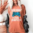 Gamer Graduation 5th Grade Level Complete Video Games Boys Women's Comfort Colors T-Shirt Yam