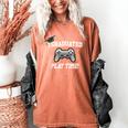 Gamers Graduation I Graduated Play Time Gamer Women's Comfort Colors T-Shirt Yam