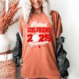 Girlfriend Of a 2025 Graduate Prom Graduation 25 VolleyBall Women's Comfort Colors T-Shirt Yam