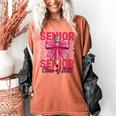 Graduate 2025 For Senior 2025 Graduation Coquette Pink Bow Women's Comfort Colors T-Shirt Yam