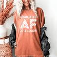 Graduated AF 2018 Senior Graduation Shirt Women's Comfort Colors T-Shirt Yam