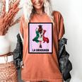 Graduation Latina Educated La Graduada Mexican Bingo Card Women's Comfort Colors T-Shirt Yam