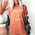 Graduation Shirt You Bet Giraffe I Graduated Pun Women's Comfort Colors T-Shirt Yam