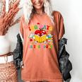 Groovy 100 Days In The Books Reading 100th Day Of School Women's Comfort Colors T-Shirt Yam