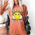 Groovy Next Stop 2nd Grade 1st Grade Graduation 2025 Women's Comfort Colors T-Shirt Yam