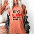 Haircutter Barber Eat Sleep Cut Barbering Graduation Women's Comfort Colors T-Shirt Yam