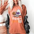 Halloween Teacher Women Cute Reading Ghost Read More Books Women's Comfort Colors T-Shirt Yam Halloween Teacher Women Cute Reading Ghost Read More Books Women's Comfort Colors T-Shirt Yam