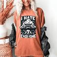I Hate Everyone Introvert Anti-Social Dark Humor Women's Comfort Colors T-Shirt Yam