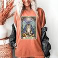 The Hermit Cat Tarot Card Introvert By Georgi Women's Comfort Colors T-Shirt Yam