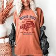 Hotrod Rebel Automotive Nostalgia Old Car Distressed Women's Comfort Colors T-Shirt Yam