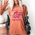 HUGvyn All Booked For Valentines Teacher Book Reading Heart Women's Comfort Colors T-Shirt Yam