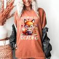 I'd Rather Be Reading Cute Fox Book Lover Reader Bookworm Women's Comfort Colors T-Shirt Yam