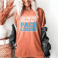 I'm Nicer Than My Face Looks Shy People Introverts Women's Comfort Colors T-Shirt Yam