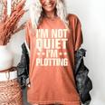I'm Not Quiet I'm Plotting I Introvert Women's Comfort Colors T-Shirt Yam I'm Not Quiet I'm Plotting I Introvert Women's Comfort Colors T-Shirt Yam