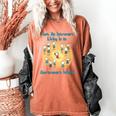 Introvert Extrovert Cartoon In Asstrovert World Women's Comfort Colors T-Shirt Yam