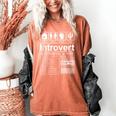 Introvert Label Antisocial Loner Socially Awkward Women's Comfort Colors T-Shirt Yam