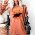 Introvert Retro Sunset Capybara Tee Women's Comfort Colors T-Shirt Yam