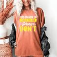 Introvert Tips On How To Talk To Me Please Don't Antisocial Women's Comfort Colors T-Shirt Yam
