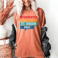 Introverted But Willing To Discuss Birds Women's Comfort Colors T-Shirt Yam