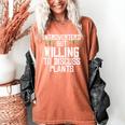 Introverted But Willing To Discuss Plants Gardening Women's Comfort Colors T-Shirt Yam Introverted But Willing To Discuss Plants Gardening Women's Comfort Colors T-Shirt Yam