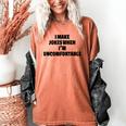 I Make Jokes When Im Uncomfortable Sarcastic Introvert Women's Comfort Colors T-Shirt Yam I Make Jokes When Im Uncomfortable Sarcastic Introvert Women's Comfort Colors T-Shirt Yam