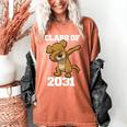 Kids Class Of 2031 Shirt Graduation Dabbing Dog Shirt Women's Comfort Colors T-Shirt Yam