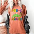 Kids Pre-K Graduate Brontosaurus Dino Pre Kindergarten Graduation Women's Comfort Colors T-Shirt Yam
