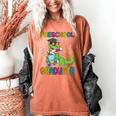 Kids Preschool Graduate T-Rex Dinosaur Preschool Graduation Women's Comfort Colors T-Shirt Yam