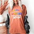 Last Day Of School Year 2025 Preschool Autograph Graduation Women's Comfort Colors T-Shirt Yam