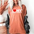I Love My Social Anxiety Heart Humor Introvert Statement Women's Comfort Colors T-Shirt Yam