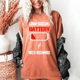 Low Social Battery Need Recharge Introvert Self-Care Women's Comfort Colors T-Shirt Yam