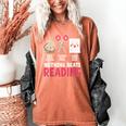 Nothing Beats Reading Rock Paper Scissors Book Lover Library Women's Comfort Colors T-Shirt Yam