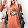 Open Book With Colorful Floral Reading Magic Women's Comfort Colors T-Shirt Yam Open Book With Colorful Floral Reading Magic Women's Comfort Colors T-Shirt Yam