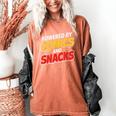Powered By Comics And Snacks Comic Book Lover Women's Comfort Colors T-Shirt Yam Powered By Comics And Snacks Comic Book Lover Women's Comfort Colors T-Shirt Yam