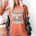 Proud Aunt Of A 2018 Graduate Senior Graduation School Shirt Women's Comfort Colors T-Shirt Yam