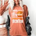 Proud Boyfriend Of A 2025 Senior Graduation Basketball Women's Comfort Colors T-Shirt Yam