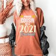 Proud Cousin Of A 2021 Graduate Graduation Clothes MBA PhD Women's Comfort Colors T-Shirt Yam