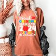 Proud Grandma Of Class Of 2024 Preschool Graduate Graduation Women's Comfort Colors T-Shirt Yam