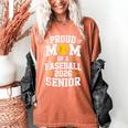 Proud Mom Of Baseball Senior 2026 Graduation Women's Comfort Colors T-Shirt Yam