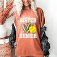 Proud Sister Of A 2026 Senior Softball Graduation Leopard Women's Comfort Colors T-Shirt Yam