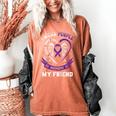 Purple In Memory Of My Friend Epilepsy Awareness Back Print Women's Comfort Colors T-Shirt Yam