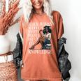 Queen Masters Degree Graduation Educated Melanin Grad Women's Comfort Colors T-Shirt Yam