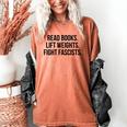 Read Books Lift Weights Fight Fascists Premium Tri-Blend Women's Comfort Colors T-Shirt Yam Read Books Lift Weights Fight Fascists Premium Tri-Blend Women's Comfort Colors T-Shirt Yam
