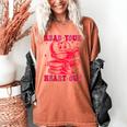 Read Your Heart Out Valentines Day Book Lover Bookish Teach Women's Comfort Colors T-Shirt Yam