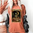 The Reader Tarot Card Book Lover Skeleton Art Goth Style Women's Comfort Colors T-Shirt Yam