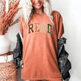 Reading Tee Read Books Teacher Librarian Book Lover Bookworm Women's Comfort Colors T-Shirt Yam