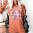 Readsalotl Axolotl Reading Book Bookworm Women's Comfort Colors T-Shirt Yam