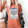 Retro Computer Dialog Box 90s Desktop Interface Nostalgia Women's Comfort Colors T-Shirt Yam